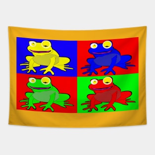 4 frogs Tapestry
