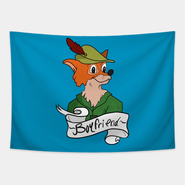 Best fox boyfriend Tapestry by AmyNewBlue