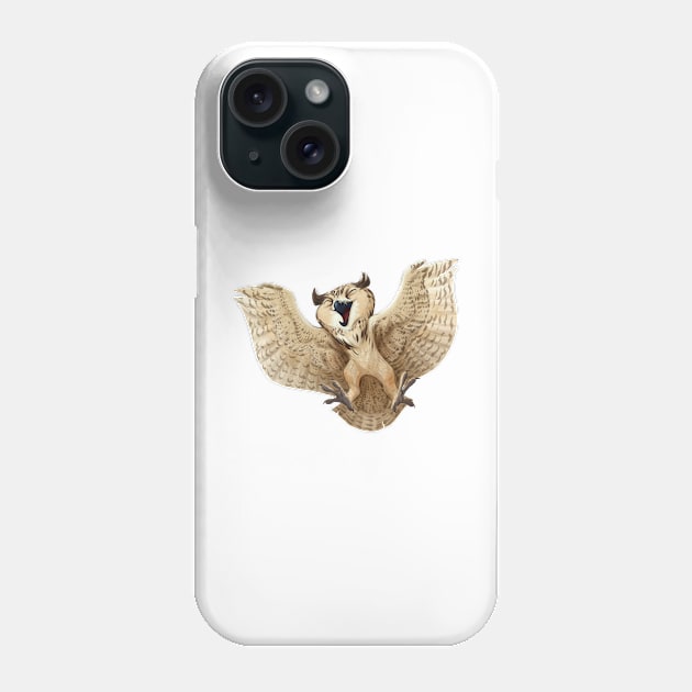 Eurasian eagle-owl Phone Case by PaulaBS