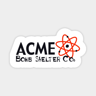 Acme Bomb Shelter Retro logo Magnet