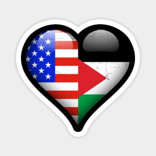 Half American Half Jordanian - Gift for Jordanian From Jordan Magnet