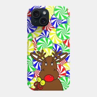 CHRISTMAS Candy Red Nose Reindeer Xmas Phone Case