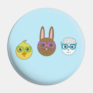 Easter Animals Pin