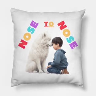 Samoyed, Friendship, the most adorable best friend gift to a Samoyed Lover Pillow