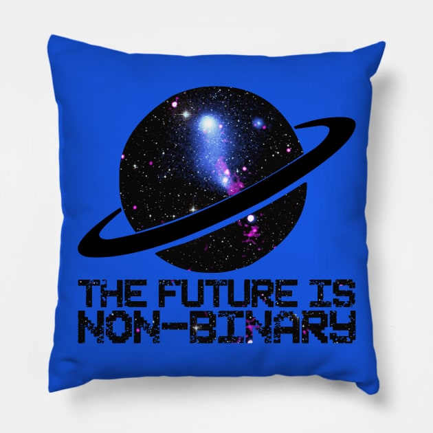 The Future is Non-Binary *variant* Pillow by Stacey Leigh