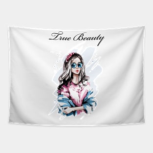 True Beauty with stunning style Tapestry