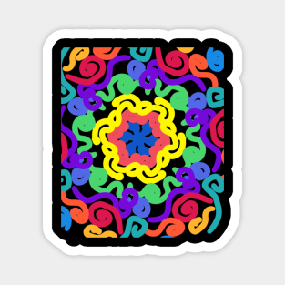 Rainbow pattern Magnet