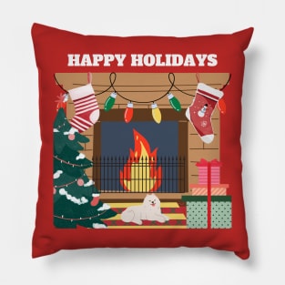 Happy Holidays Pillow