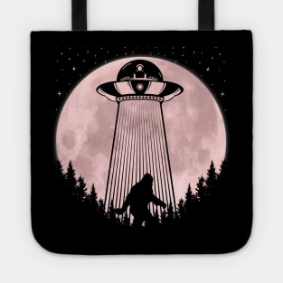 Bigfoot UFO Abduction Alien Tote