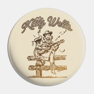 Kitty Wells Cowgirl Pin