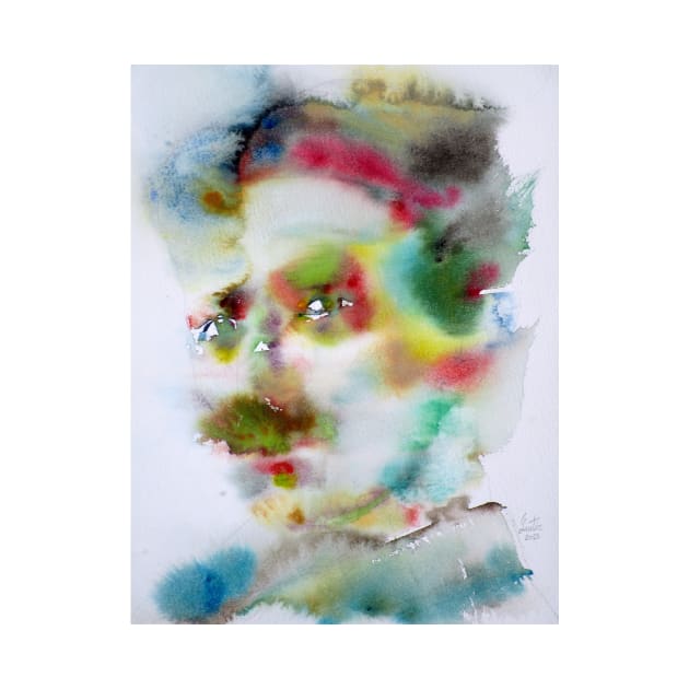 NIKOLA TESLA watercolor portrait .11 by lautir