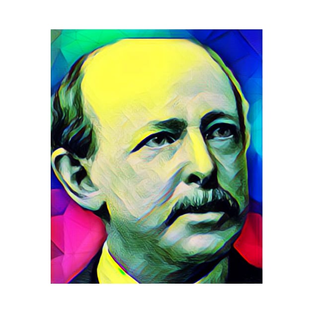 Horatio Alger Colourful Portrait | Horatio Alger Artwork 6 by JustLit