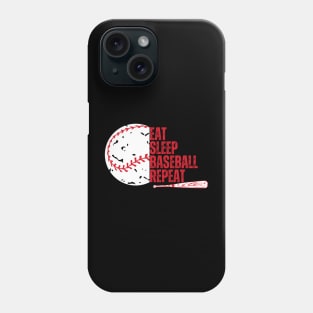 Eat Sleep Baseball Repeat Phone Case