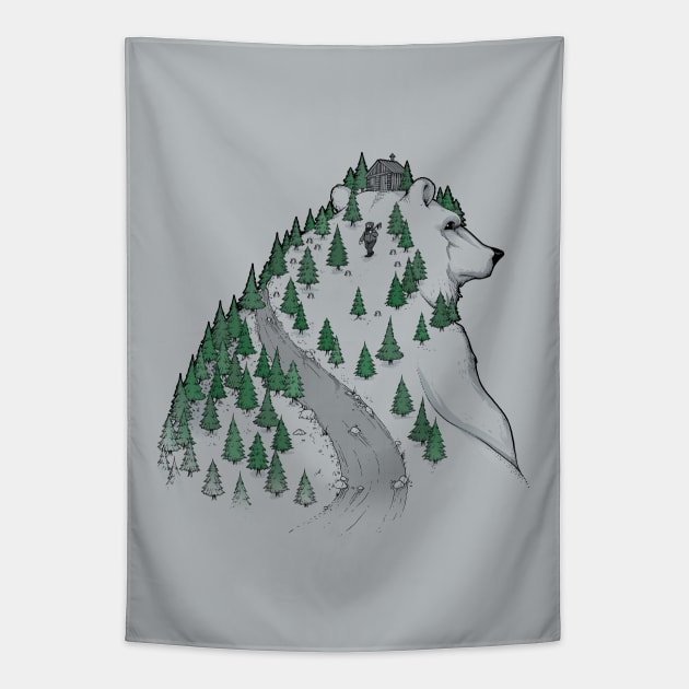 Wild Bear Tapestry by Tobe_Fonseca