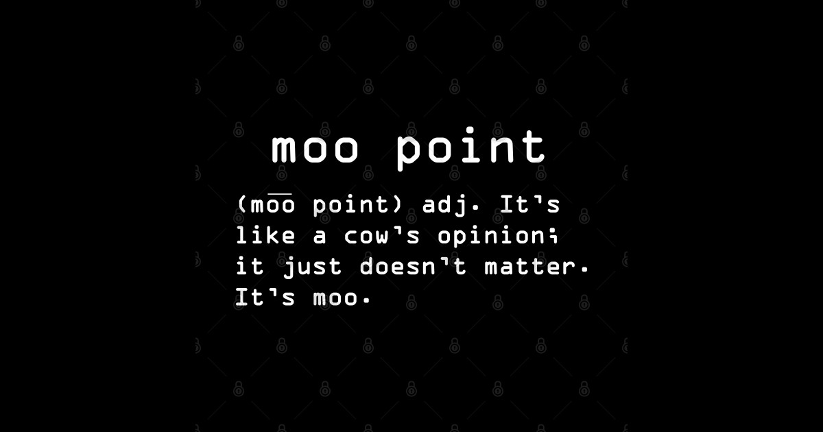 Definition From Moo Moo TShirt TeePublic