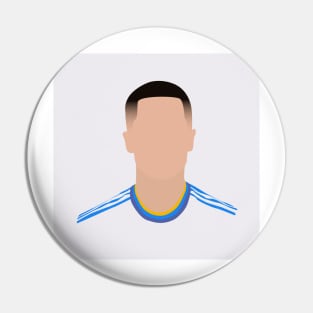 Eden Hazard Minimalistic Face Art Pin