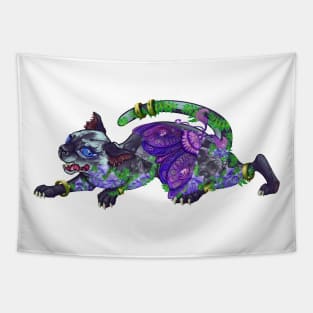 Monmon Japan Cat Tapestry