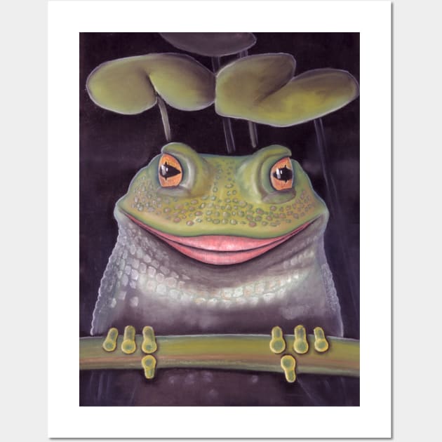 Funny smiling frog with big lips - Frog - Posters and Art Prints