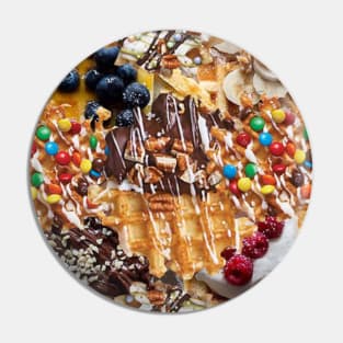 waffle food pattern Pin