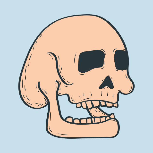 Laughing Skull by CalebLindenDesign