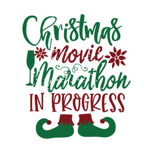 Christmas Movie Marathon In Progress T-Shirt