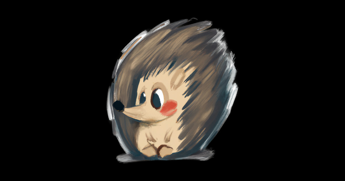 Cute Porcupine Drawing Porcupine Sticker TeePublic