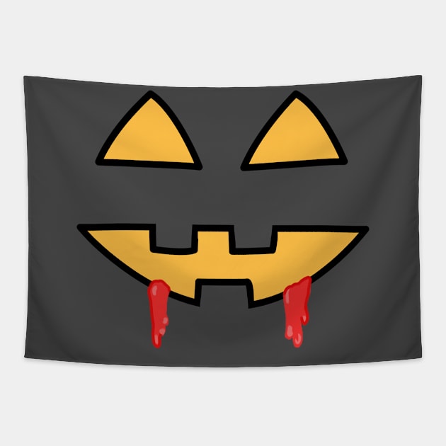 Hallowen pumpkin Tapestry by Ell Ka