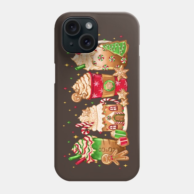 Gingerbread Christmas Latte | Coffee Lover Phone Case by MoonyLimeDesign