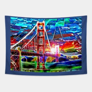 Golden Gate Bridge in Colors Tapestry