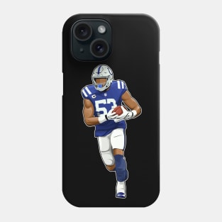 Darius Leonard #52 With The Ball Phone Case