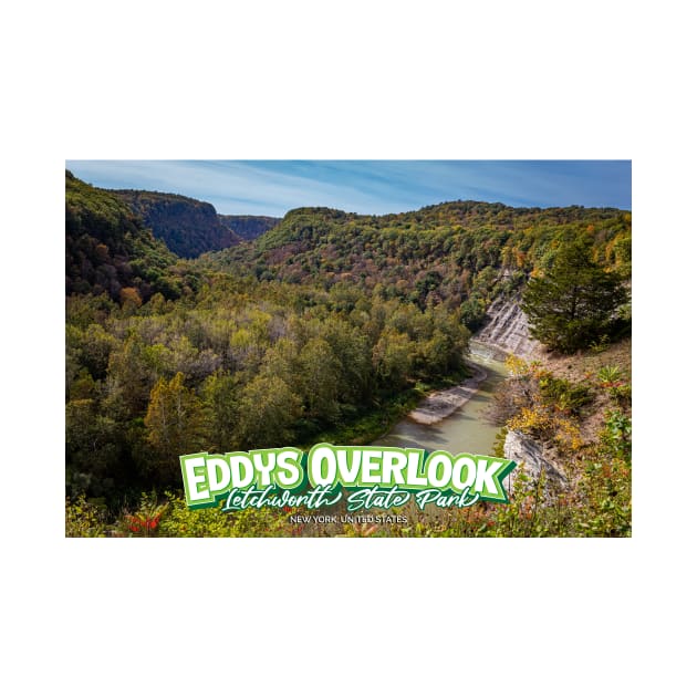 Eddys Overlook Letchworth State Park New York by Gestalt Imagery