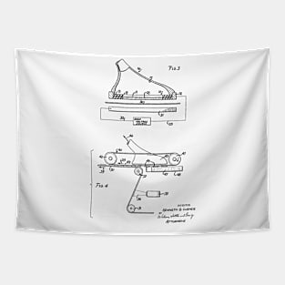 Method of Printing Vintage Patent Hand Drawing Tapestry