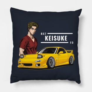 Keisuke Takahashi rx7 FD redsuns Pillow