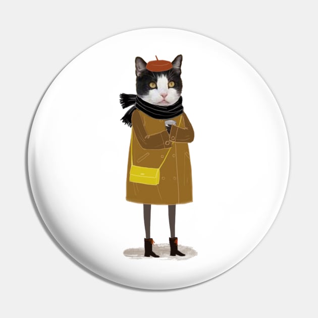 CAT LADY Pin by CANVAZSHOP