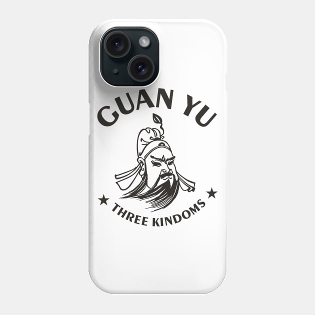 Three kingdongs  Guan Yu Phone Case by Macky