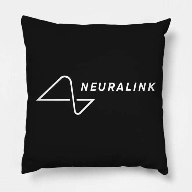 Neuralink Mask Elon Musk Company Brain Implant Pillow by labstud