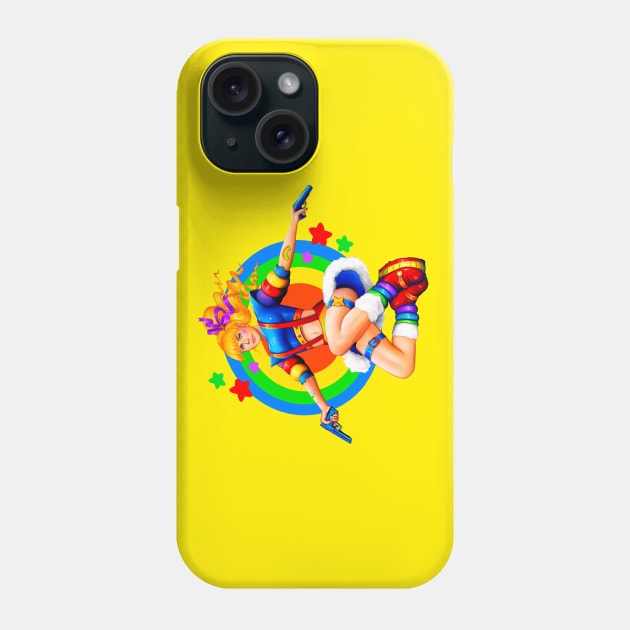 Rainbow Brite tomb raider Phone Case by Amanda Excell