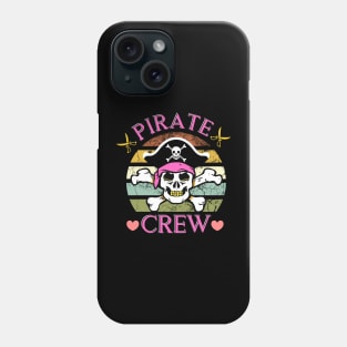 Pirate Crew Skull Girl Halloween Costume Crew Back To School Phone Case