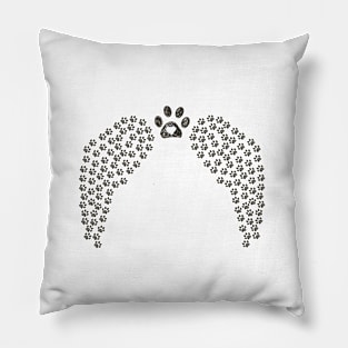 Angel wings made of paws Pillow