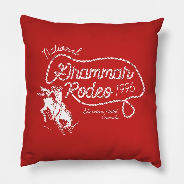 National Grammar Rodeo Pillow by HammockComplex