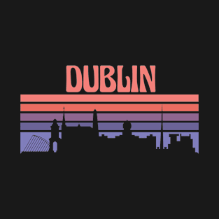 Dublin City Skyline Sunset T-Shirt