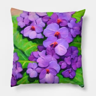 African Violets Pillow