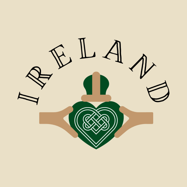 Ireland Claddagh Heart by TrueCelt