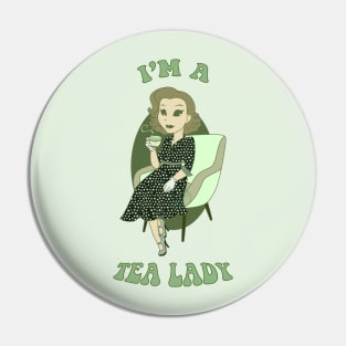 Old Cartoon Style pin up - Tea Pin