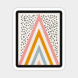 Abstract, Rain, Mid century modern kids wall art, Nursery room Magnet