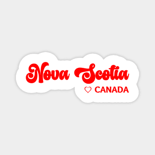 Nova Scotia: I love Canada Magnet