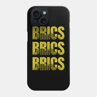 Gold ingots forming the word BRICS Phone Case