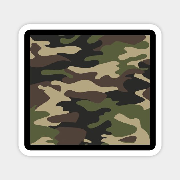 Green camo Magnet by Flipodesigner