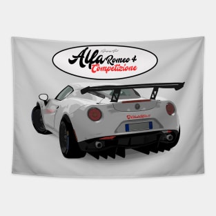 Alfa Romeo 4C Back Tapestry