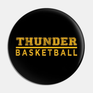 Awesome Basketball Thunder Proud Name Vintage Beautiful Team Pin